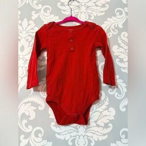 10/$25 • Joe Fresh Cotton‎ Button Detail Long Sleeve Bodysuit